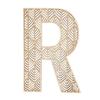 Grande lettre en bois - R - Bois - Ajouré - A décorer - 24 cm - Loisirs créatifs