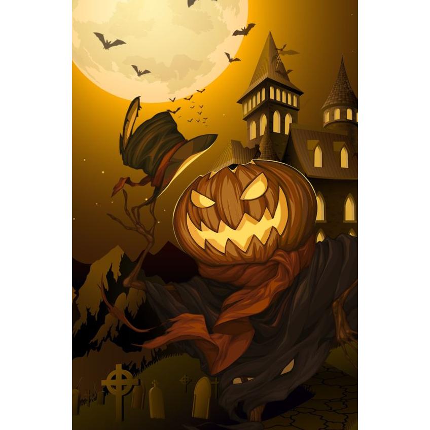 5d Алмазная картина Тыква Алмазная вышивка Животные Стразы ручной работы Домашний декор Подарок на День всех святых Рукоделие Вышивка крестом