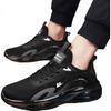 Warrior Men's Shoes, Autumn Breathable Mesh Casual Youth Running Air Cushion Shock-Absorbing Sneakers, Black/white/gray, Size 39