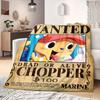 ONE PIECE Тони Тони Чоппер Плед с принтом Теплый Уютный Фланелевый Плед Подходит для Спален, Диванов, Кроватей, Стульев -QIAO117