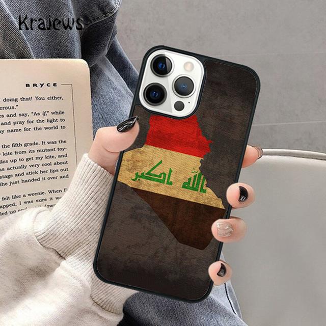 Iraqi Iraq Flag Soft Phone Case For iPhone 17 Air 16 15 14 Max Plus 11 12 13 Pro Max Phone Cover coque Fundas