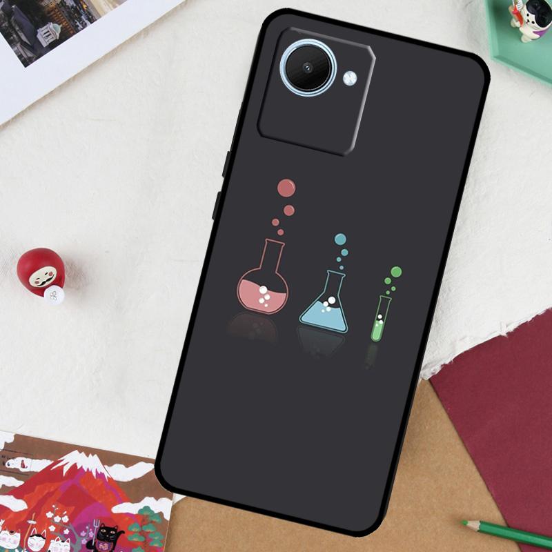 Чехол Science Biology Chemistry для Realme GT 7 Pro GT 6 5 6T 10 11 12 13 14 Pro Plus C61 C53 C51 C21Y C25S C75 C55 C67