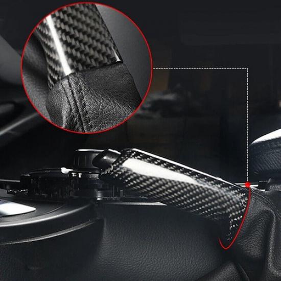 Front Handbrake Brake Handle Cover For BMW F30 E46 E60 E90 E92 Carbon Fiber Look