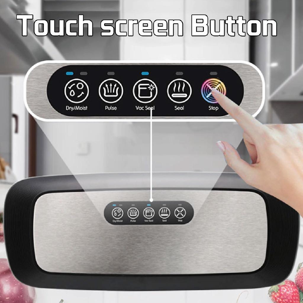 130 Вт Полностью автоматическая машина для вакуумной упаковки продуктов для Food Saver Влажная и сухая Электрическая вакуумная упаковочная машина + 10 шт. пакетов