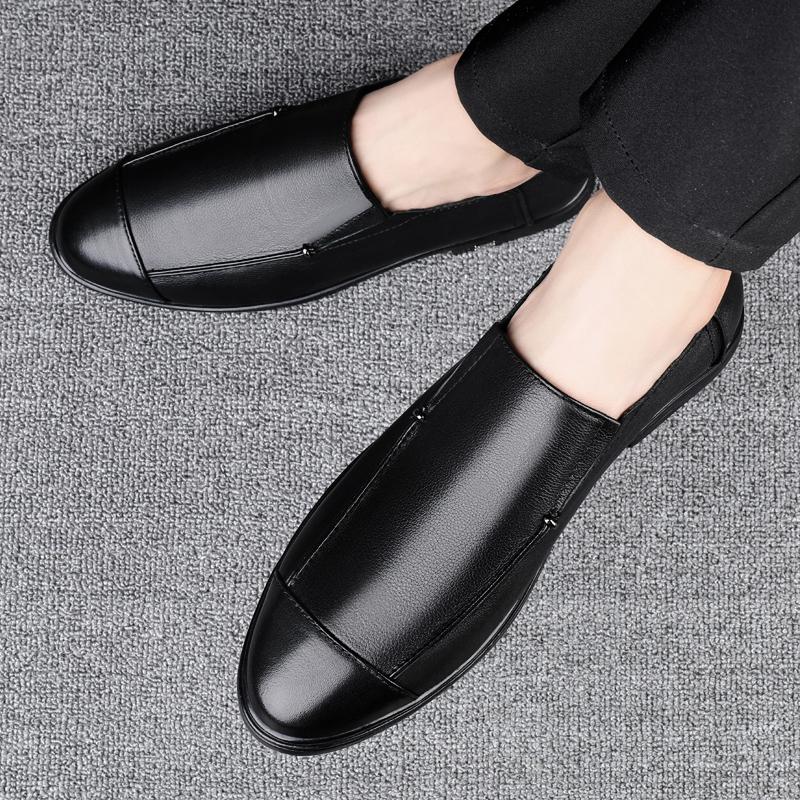 Men Dress Shoes New Classic Leather Oxfords For Wedding Party Business Shoes Men Loafers Genuine Leather Designer Formal Shoes