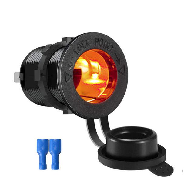 12 В-24 В автомобильный прикуриватель, мотоцикл, автомобиль, лодка, розетка, водонепроницаемая вилка