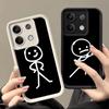 Чехол для телефона Xiaomi Redmi Note 15 14 13 Pro Plus Funny Stickman Matchman Shell 12S 11 11S 11T 5G 14S из мягкого силикона.