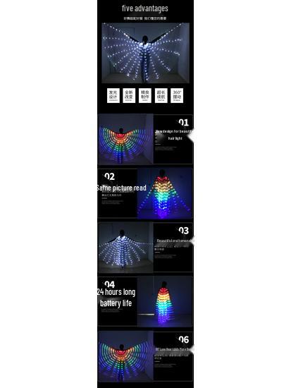 Костюм крыльев бабочки со светодиодной подсветкой на Хэллоуин