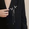 Vintage Birds Badge Pin Pearl Long Fringe Brooches Exquisite Chinese Style Brooch Pin  Party