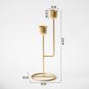 Modern Iron Candle Holder Ornaments Festival Home Decor Candlestick Holder Creative Gift Candle Stick Holder Tray for Friends