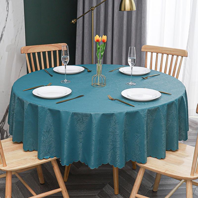 Новая современная круглая скатерть для банкетного отеля, многоцветная скатерть с принтом, водонепроницаемая маслостойкая моющаяся скатерть