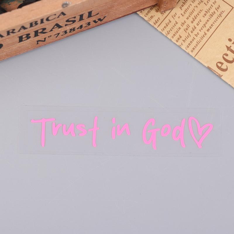 Верь в Бога Сердце Наклейка Декаль Зеркало Заднего Вида Автомобиля Вера Библейский Стих Христианская Церковь Авто Транспорт Бампер Декор