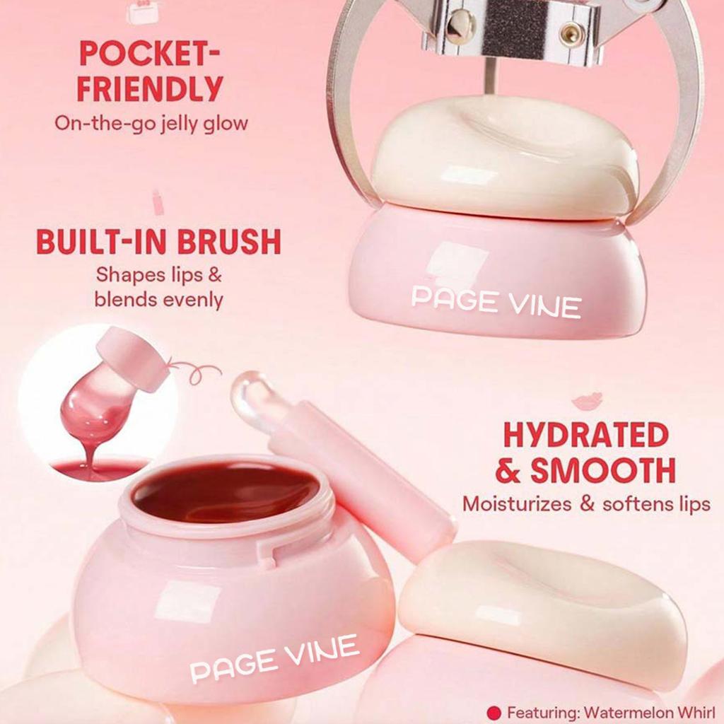 8 Color Jar Lip Nectar Hydrating Mirror Lip Glaze Milk Jar Lip Oil Doodle Lips Whitening Translucent Moisturizing