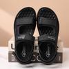Summer New Men Gladiators Black Fashion Patented Leather Casual Shoes Breathable Beach Sandals Outdoor Slippers Plus Size 38-46