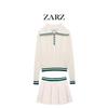 60ZARZ Women's DIY Euro-American Eight-Strand Braided Sweater & Pleated Mini Skirt Set