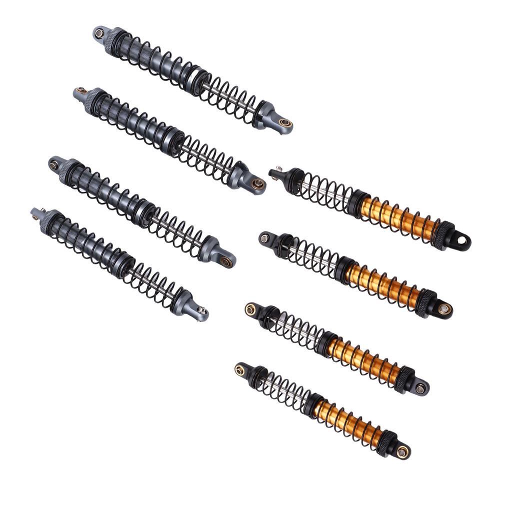 4pcs 110mm RC Shock Absorber Damper Dual Stage Spring Shocks for 1/10 RC Crawler Car Upgrade Parts