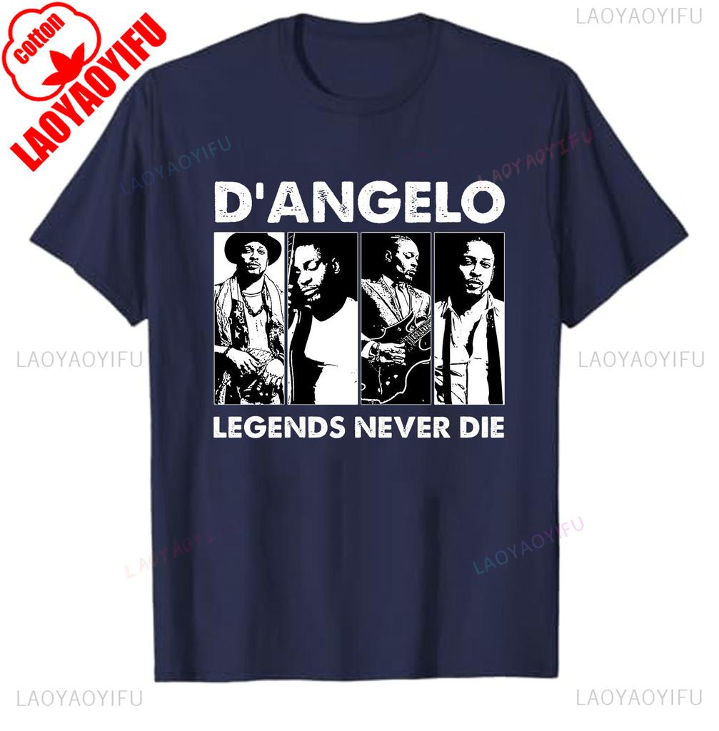 RIP Legend Dangelo All Album T Shirt Design Brown Sugar Tour Concert Merch Retro Rap Tee 90s Rnb 2000s Music Cotton Tshirts