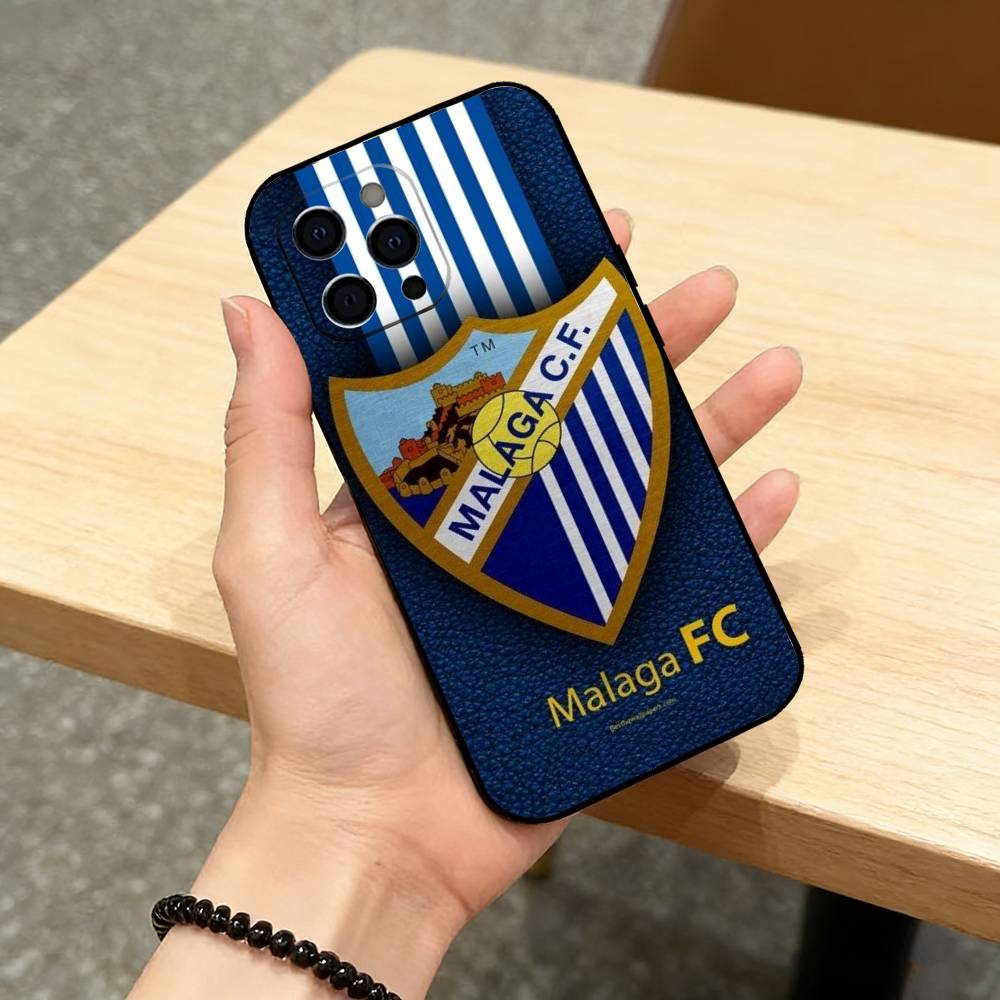 h-Hot M-Malaga CF Phone Case For iPhone 17,16,15,14,13,12,11 Plus,Pro Max,XS,Soft Silicone Black Cover