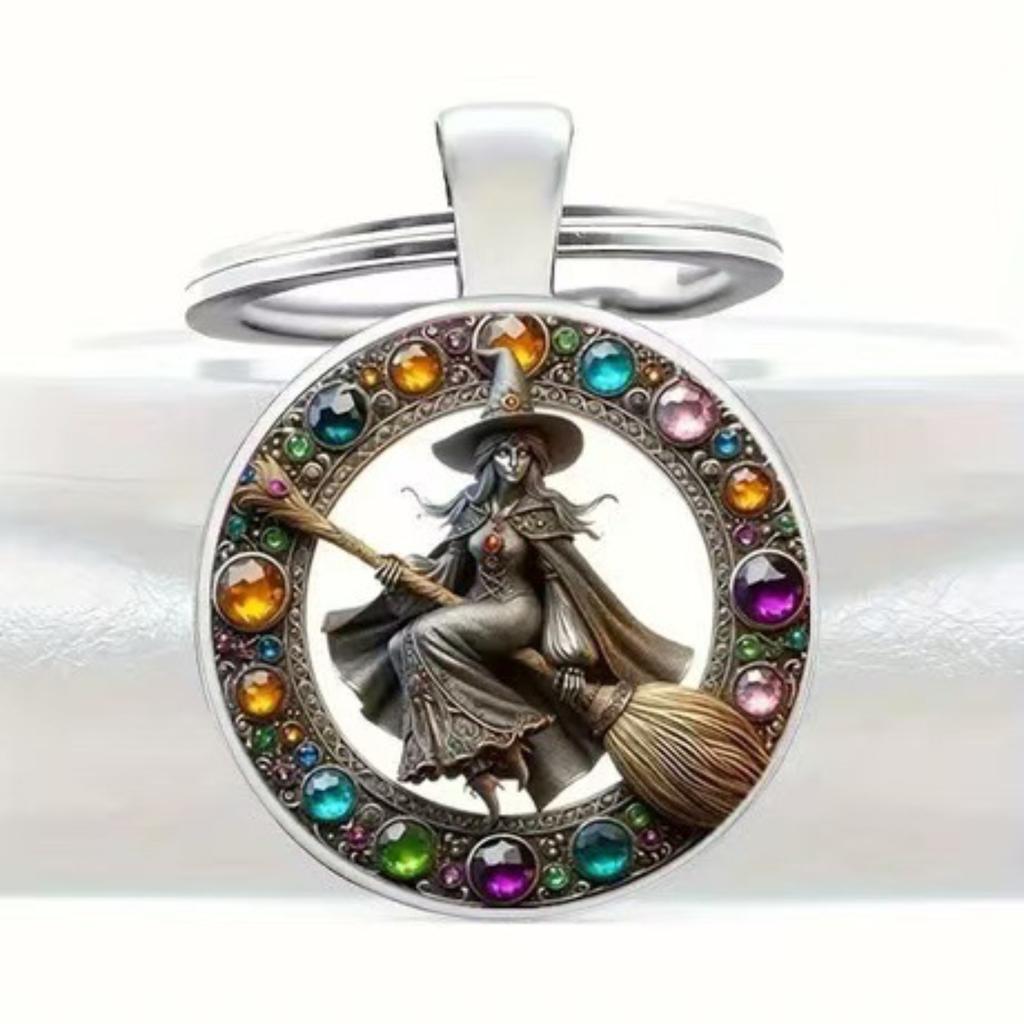 Брелок-подвеска Badge Time Gemstone Cross Border Accessories Metal Keychain