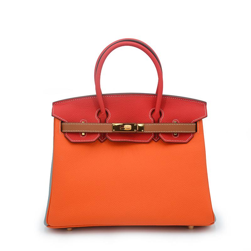 Высококачественная женская сумка Togo с узором «личи», классическая сумка-тоут из натуральной кожи первого слоя, женская, в наличии