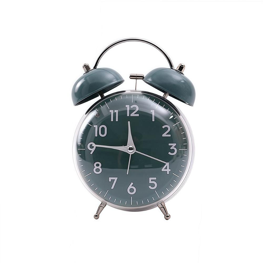 4 Inch Size Desk Alarm Clock Loud Alarm Bedside Wake-up Clock Mechanical Clock  Morning Routine