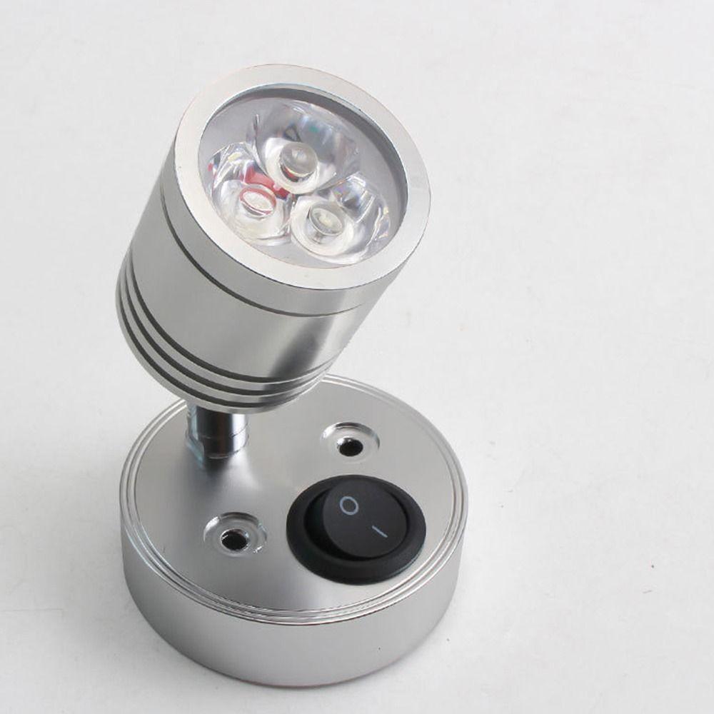 Wall Mounted RV LED Light Swivel Head Wall Lighting Simple 12 Volt Spotlight  Boat