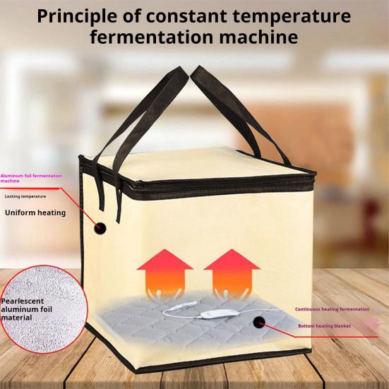 Ящик для расстойки теста, расстойка хлеба с регулятором температуры и времени, изоляция из алюминиевой фольги, большая емкость для ферментации хлеба