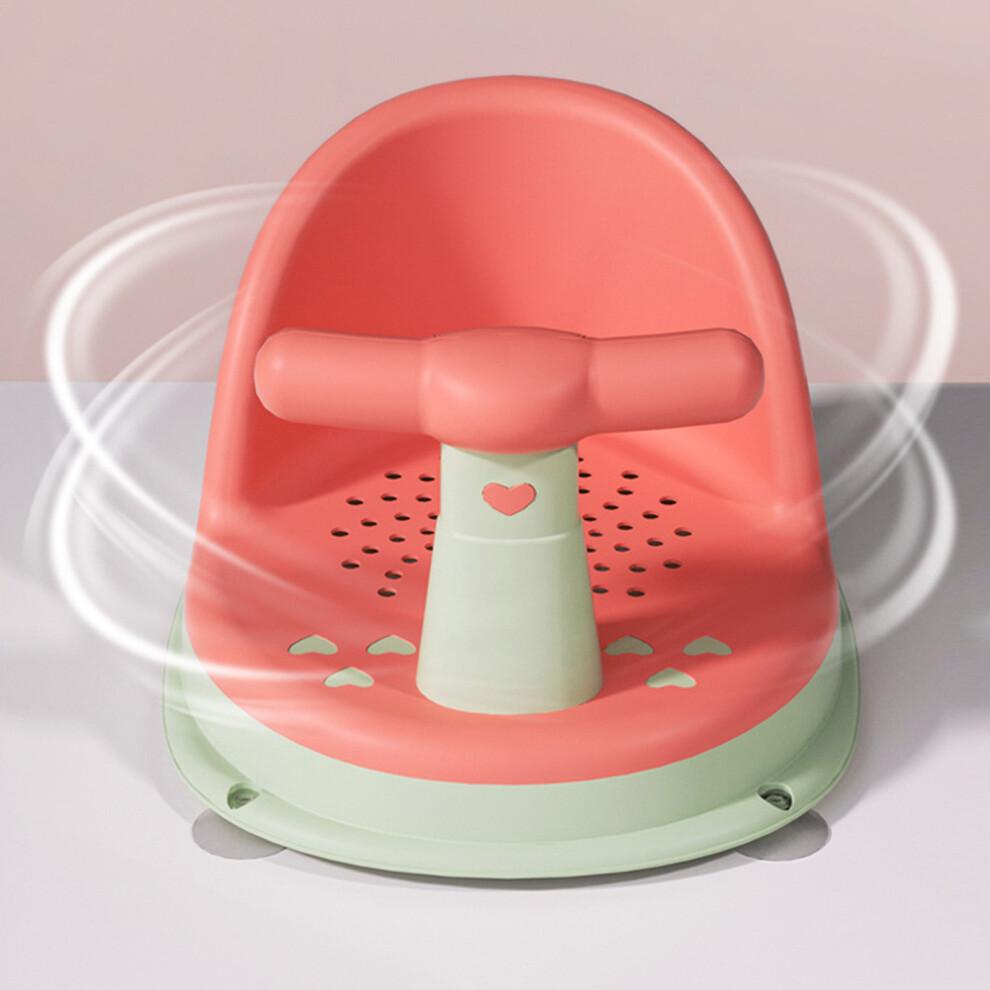 Baby-Badewannensitz, verstellbar, ergonomisch, rutschfest, orange