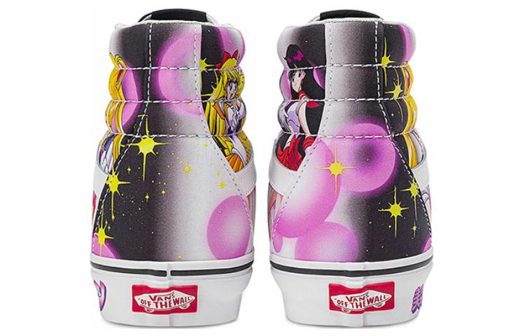 Sk8 Сейлор Мун x Sk8 Vans-Hi 'Прекрасная Защитница - Черный Розовый' VN0A7Q5NB9P
