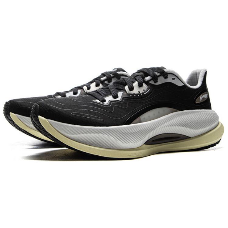 Li Ning Yueying 4 PRO Амортизация Скольжение Упругость Низкие Повседневные Беговые Кроссовки Мужские Черные ARHV007-4