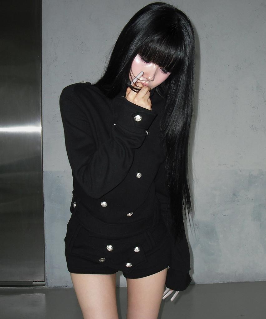 AYAJEUAENSEI Sier Napoleon High-Neck Jacket (Black)