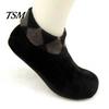 Winter Socks Short Thick Cozy Wear Tube Non-slip Foot Cover Autumn Keep Warm Soft Women Men Coral Fleece for Indoor Outdoor