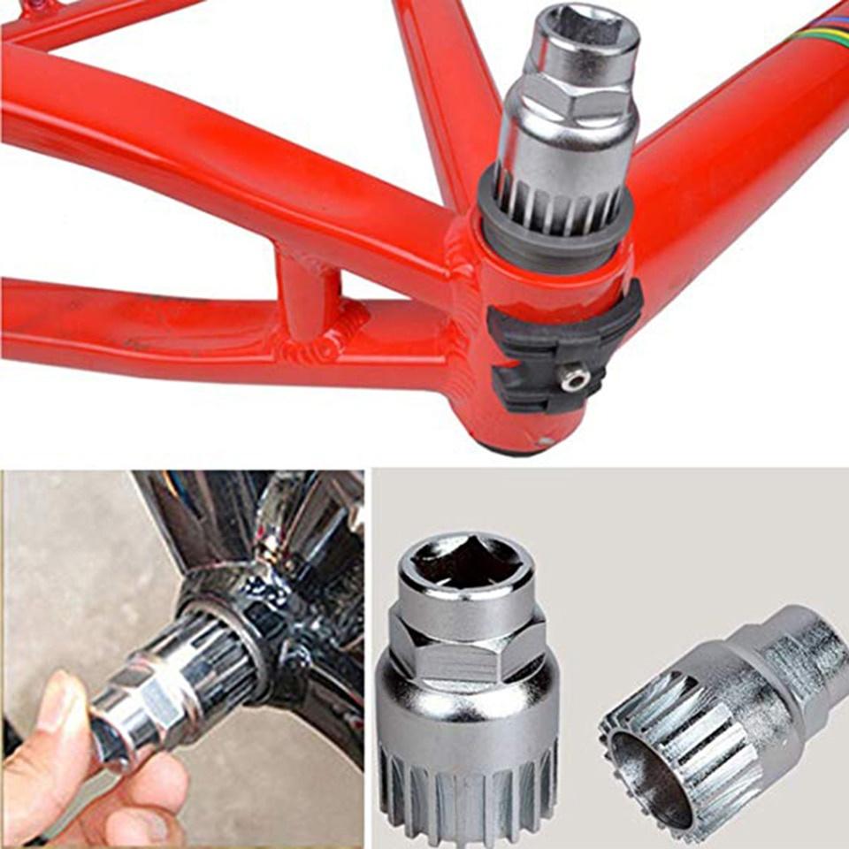 Bicycle Bottom Bracket MTB Bike Crank Extractor Remover Bottom Bracket Repair Tool 20 Teeth Fit Teeth Diagnostic-tool Repair