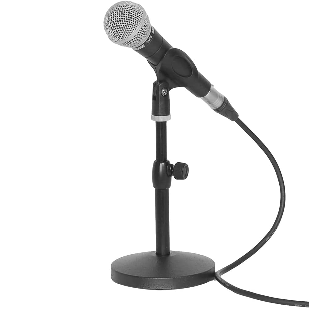 Настольная микрофонная стойка KC черного цвета x 12 шт. набор микрофонов MDS-1500/BK (с держателем)