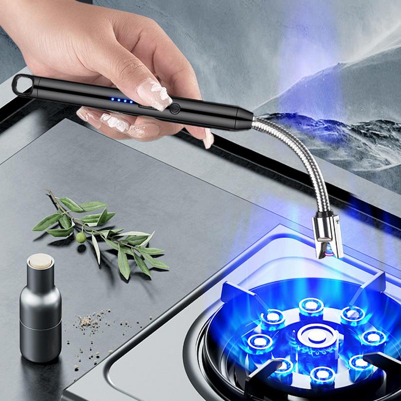 Electric Arc BBQLighter USB Windproof Flameless Plasma Ignition Candle Igniter Kitchen Lighters Gas LighterFor Candle Gas Stove