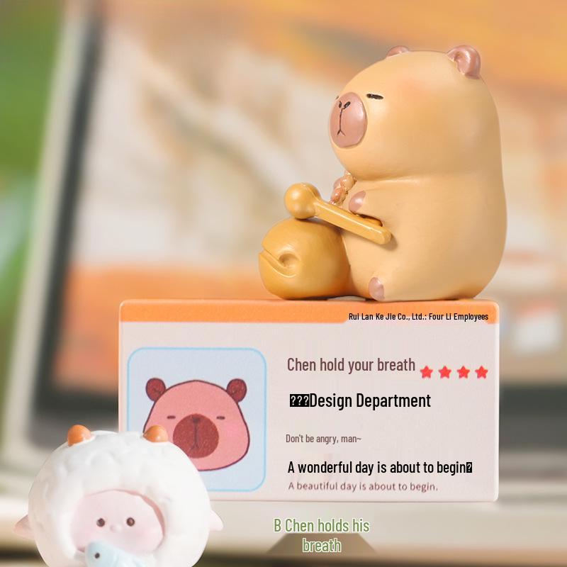 Small Animal Standee: Mini Mood-Boosting Ornament for Desk Stress Relief, Perfect Birthday Gift for Women