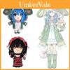 Cute Cartoon Style Kurumi Tokisaki And Fourteenth Plush Toy Doll Crystal Ultra Soft Stuffed Toy