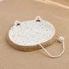 Cat‑Ear Woven Cotton Rope Cat Bed Summer Cooling Mat With Toy Wear‑resistant Sleeping Nest For Cats