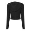 Jack Wills Womens/Ladies Knitted Cropped Full Zip Hoodie