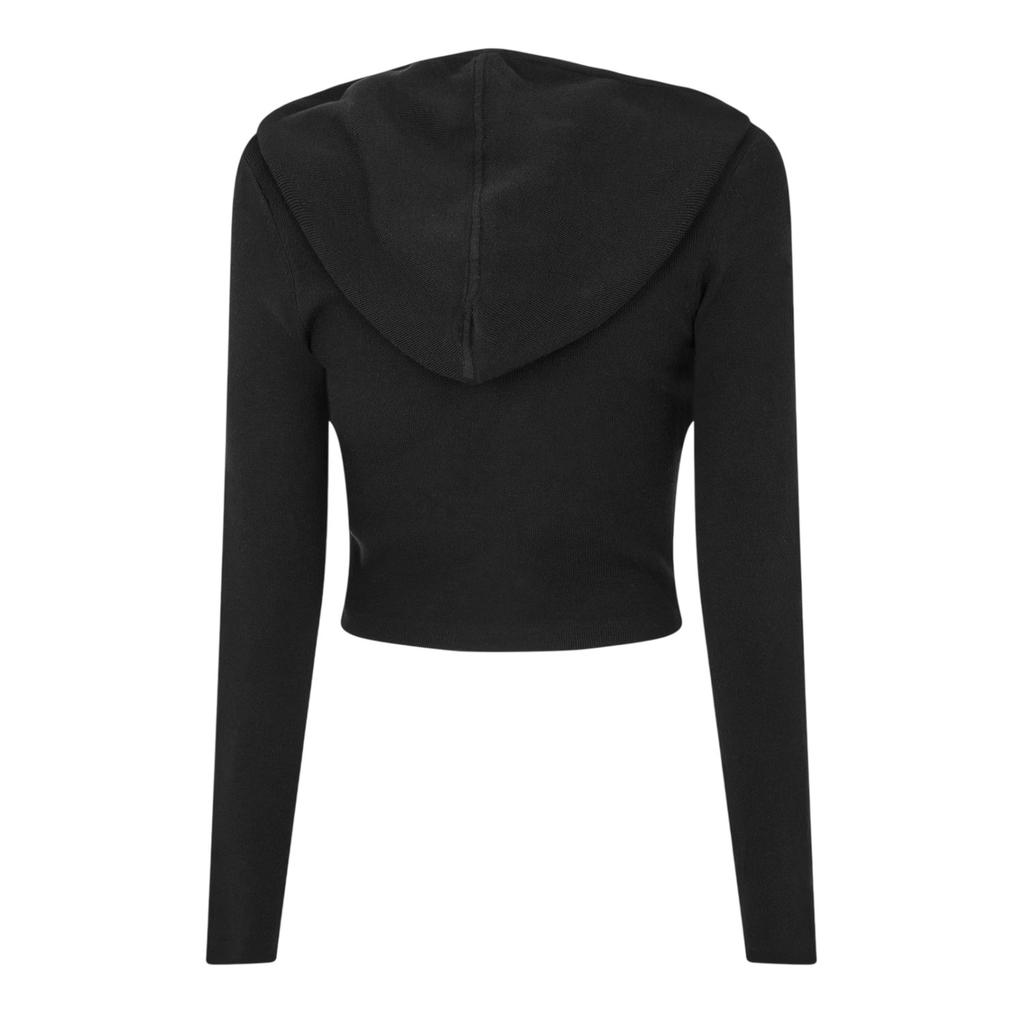 Jack Wills Womens/Ladies Knitted Cropped Full Zip Hoodie