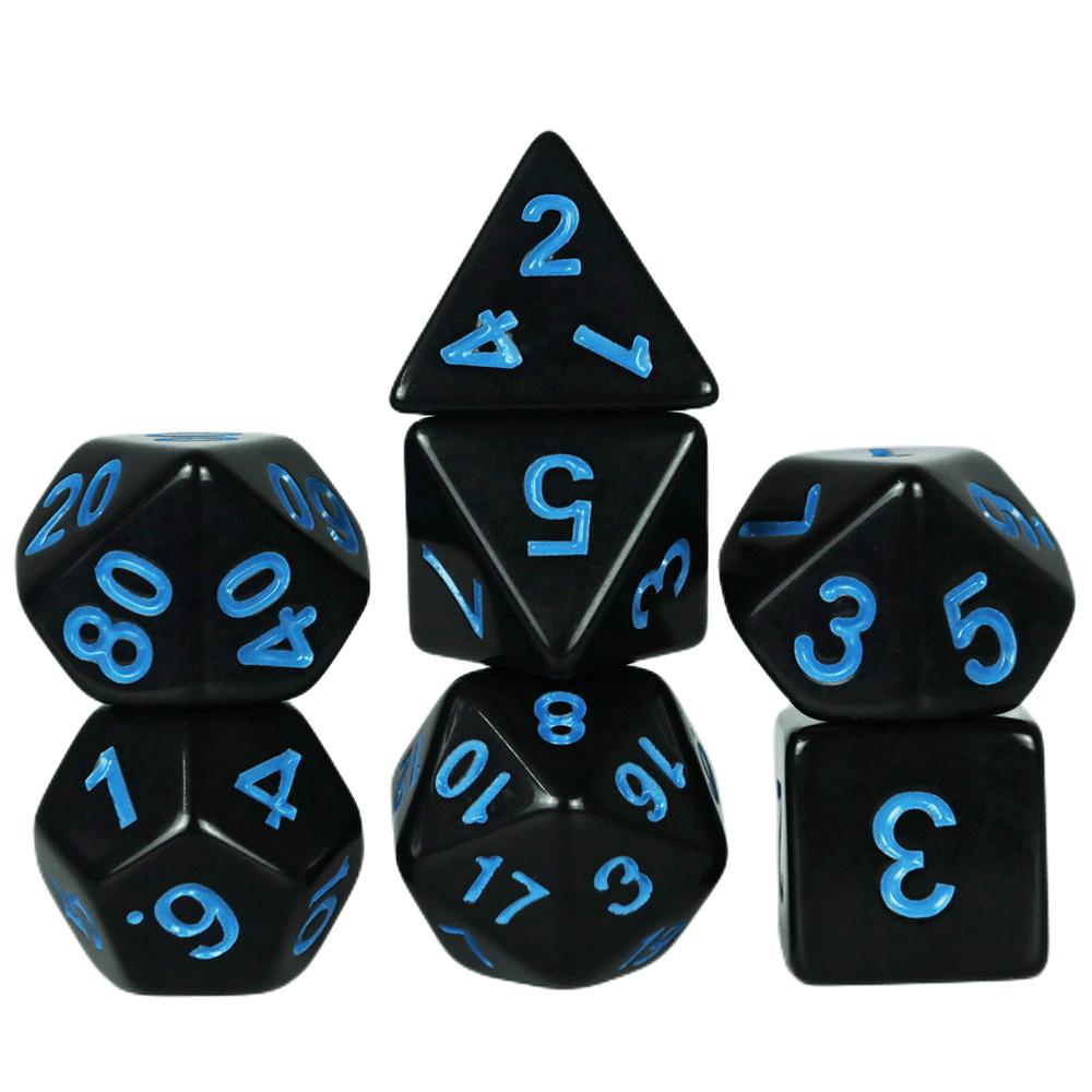 Набор игральных костей 7 шт. игральные кости для ролевых игр DND RPG настольные игровые аксессуары DND многогранные игральные кости