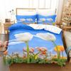 Sky Tulip Lovers Queen Bedding Set Duvet Cover Kids Bedroom Bed Set Comforter Cover Set King Size Duvet Cover Set Bedding Sets