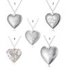 Heart Shaped Locket Pendant Necklace for Women Love Heart Shaped Photo Necklace That Can Hold Picture Jewelry Gifts