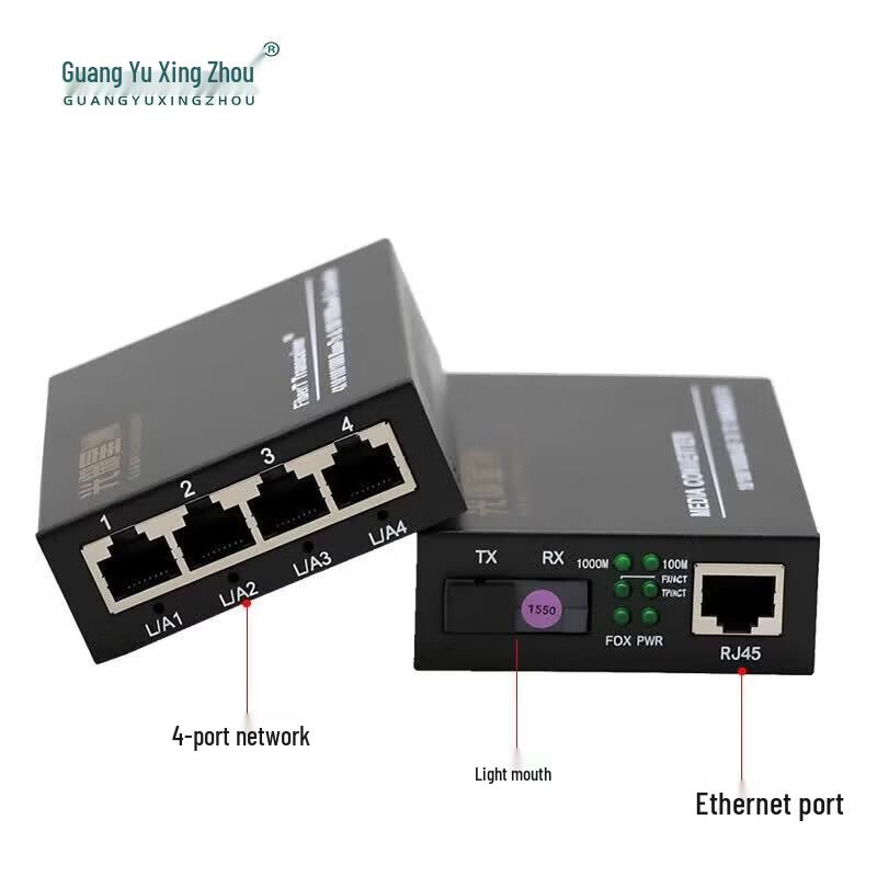 Guangyu Xingzhou Gigabit Single-Mode SC Fiber Optic Transceiver Set