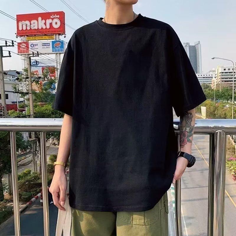 Мужские футболки летние с коротким рукавом однотонные футболки топы повседневные повседневные свитера спортивные топы