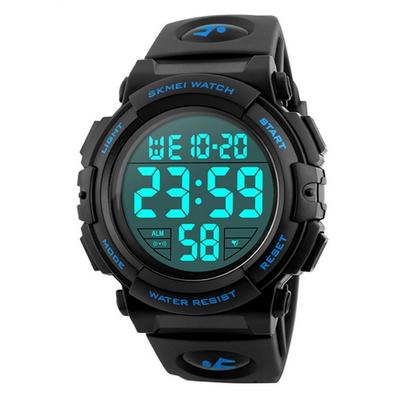 Timever Цифровой водонепроницаемый светодиодный спортивный секундомер Водонепроницаемый Большой Простой в использовании японский язык Инструкция включена Часы, Мужские часы, Часы, Часы, Будильник,