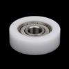 1Pc 8*30*10Mm Injection Molded Nylon Coated Bearing Wheel Bearing 608 Roller Wheel Track Rail Pulley Door Window Track Pulley