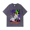 275 GSM Washed T-shirts 100% Cotton Evangelion V1 Print Unisex Heavy Cotton T Shirt