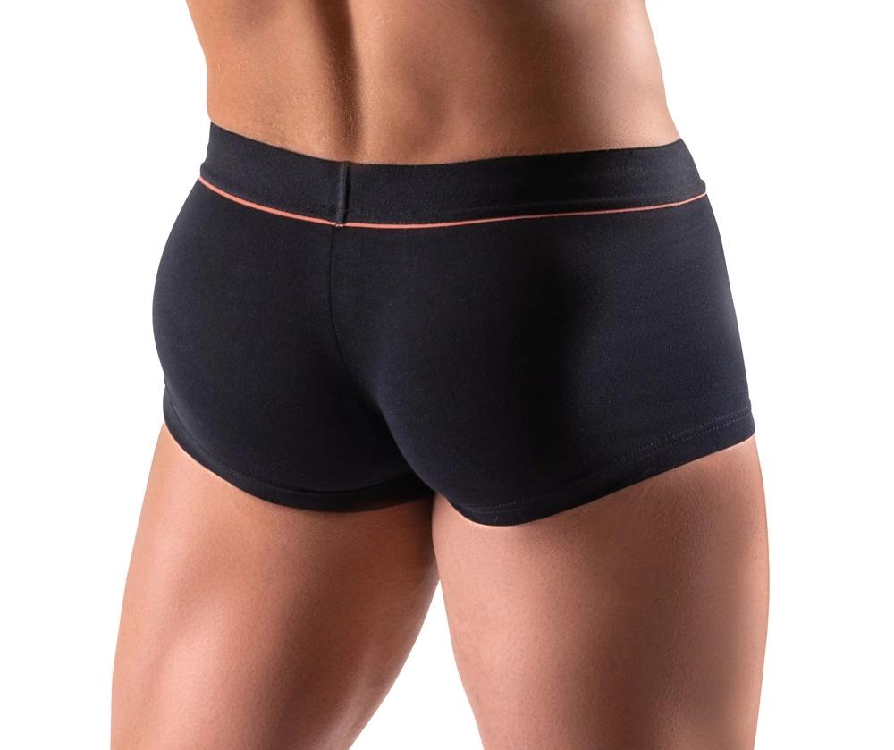 Svenjoyment - Black Men's Boxer Shorts With Red Thin Waistband 2XL