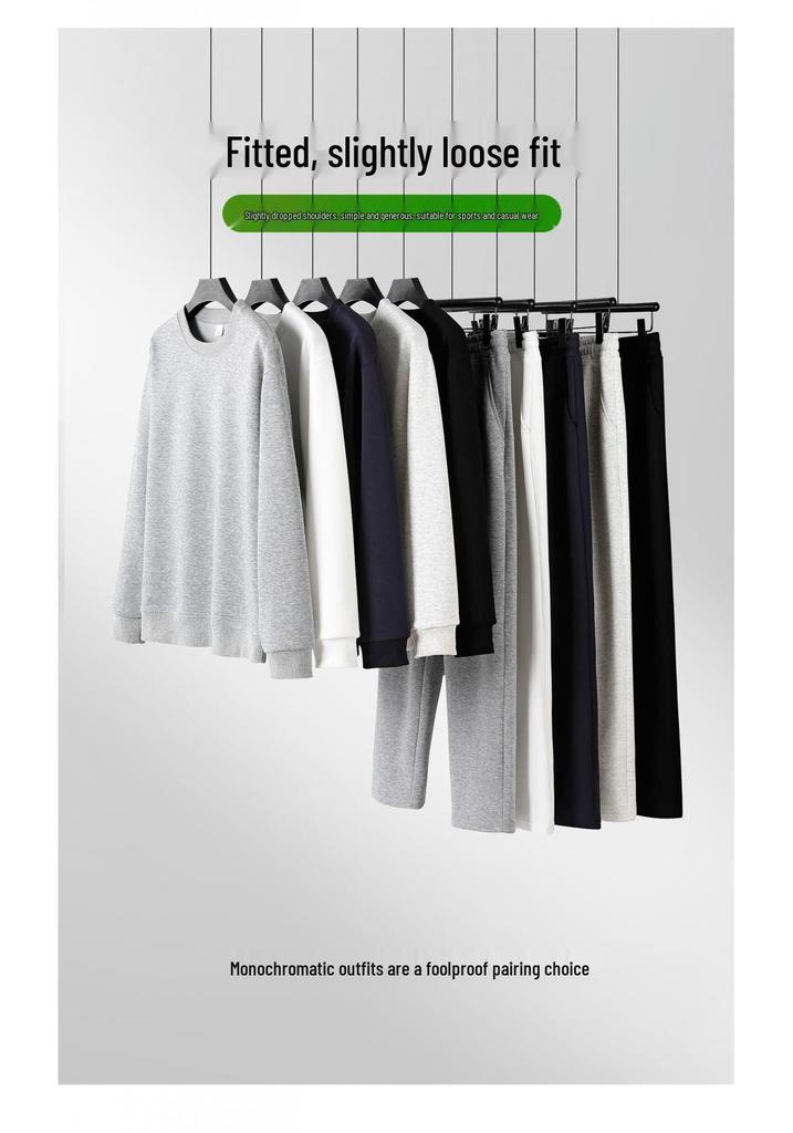 Women's Trendy Loose Drop Shoulder Hoodie & Wide Leg Sweatpants Set - Autumn/Winter Collection